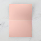 ピンクロシアのの誕生日の花のさくらんぼカード カード (内部)