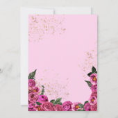 ピンクロセスフィエスタエレガントフローラキンセニェラ 招待状 (裏面)