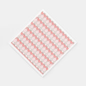 ピンクロゼ赤面ワイングラスワイナリーブライダルシャワー スタンダードランチョンナプキン (角)