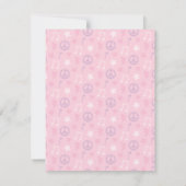 ピンクロックスターガールズバースデーパーティー招待状 招待状 (裏面)