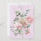 ピンクロックスター誕生日招待状 招待状 (裏面)