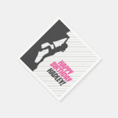 ピンクロック登山誕生日 |ロック登山カスタム スタンダードカクテルナプキン (角)