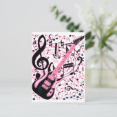 ピンクロック転がで ポストカード (スタンド正面)