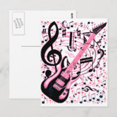 ピンクロック転がで ポストカード (正面/裏面)