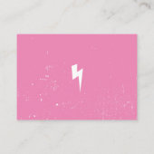 ピンクロックNロール赤ちゃんシャワーブックリクエスト エンクロージャーカード (裏面)