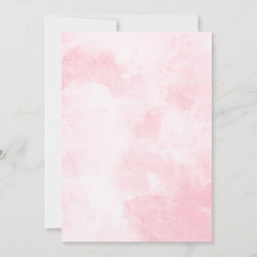 ピンクロデオウェスタン女性のカーボーイ誕生日パーティー写真 招待状 (裏面)