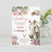 ピンクロデオウエスタンカウボーイバースデーパーティー 招待状 (スタンド正面)