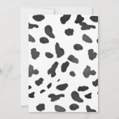 ピンクロデオレトロ女性のカーボーイ誕生日ダンスパーティー 招待状 (裏面)