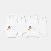 ピンクロビンバードベビーシャワー フェイバーボックス (折り畳みなし)