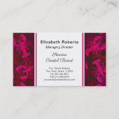 ピンクロブスターコースタルニューイングランドまたはメーンビジネス 名刺 (正面)