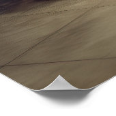 ピンクロボット若い女の子のイラストレーションヴィンテージレトロ ポスター (角)