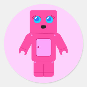 ピンクロボット ラウンドシール