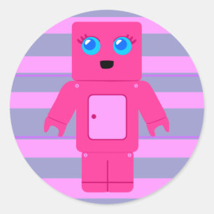 ピンクロボット ラウンドシール