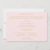 ピンクロマンチックヴィンテージフォトアルバムスクラップブックXV 招待状 (裏面)