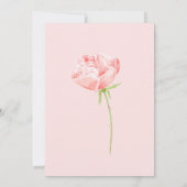 ピンクロマンティックウォーター色バラ結婚式招待状 招待状 (裏面)