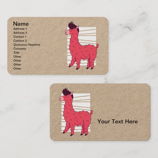 ピンクロラマ 名刺 (正面/裏面)