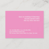 ピンクロリポップ 名刺 (裏面)