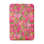 ピンクローズお尻、ピンクワイルドバラお尻 バスマット (正面縦)