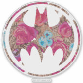 ピンクローズこうもり信号 シール (正面)