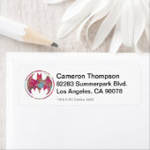 ピンクローズこうもり信号 ラベル (インサイチュ)