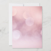 ピンクローズとティーカップ |ブライダルシャワー茶 招待状 (裏面)