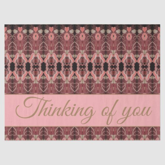 ピンクローズとブルゴーニュ 薄葉紙 (正面)