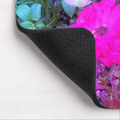 ピンクローズとプリムローズマウスパッド マウスパッド (コーナー)