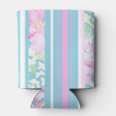 ピンクローズとマッチングストライプクーラーボックス 缶クーラー (裏面)