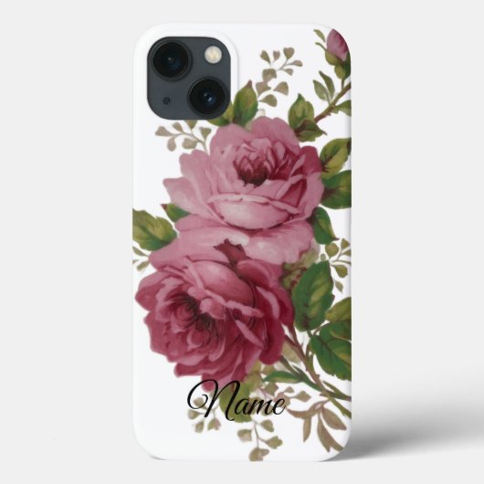 ピンクローズのエレガンス Case-Mate iPhoneケース (裏面)