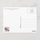 ピンクローズのチョコレートカップケーキ ポストカード (裏面)