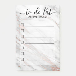 ピンクローズの金箔大理石のチェックボックスの一覧 ポストイット