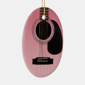 ピンクローズアコースティックギター セラミックオーナメント (右)