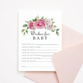 ピンクローズアジサイフローラアーチウィーズベビー 招待状