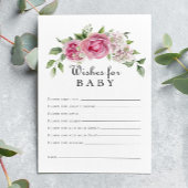 ピンクローズアジサイフローラアーチウィーズベビー 招待状