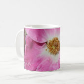 ピンクローズアップクローズ コーヒーマグカップ (正面左)