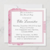 ピンクローズアンドレースバルミツワー招待状 招待状 (裏面)