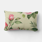 ピンクローズアンドローズブド アウトドアクッション (裏面)