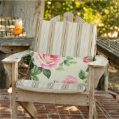 ピンクローズアンドローズブド アウトドアクッション (椅子)