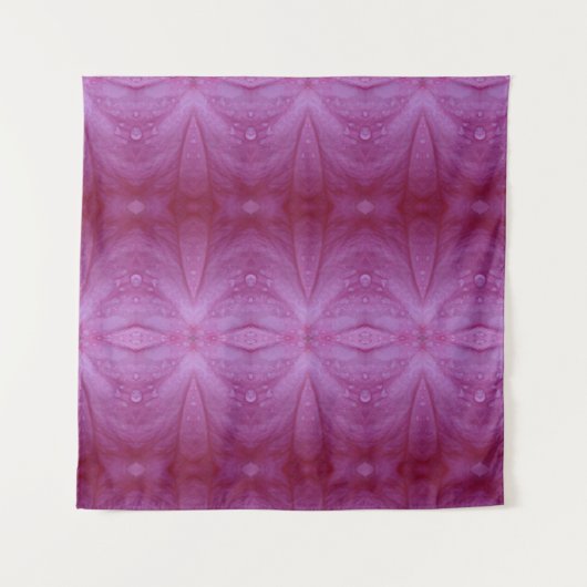 ピンクローズイカットアンドポーフ タペストリー (正面)