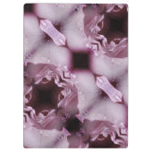 ピンクローズイカット霧 クリップボード (裏面)