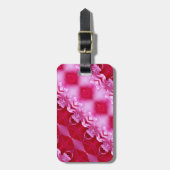 ピンクローズイカット2 ラゲッジタグ (正面縦)