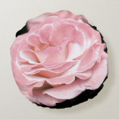 ピンクローズインフル開花 ラウンドクッション (裏面)
