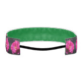 ピンクローズイン開花クローズアップ アスレチックヘッドバンド (裏面)