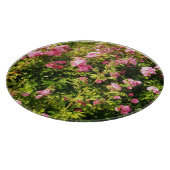 ピンクローズイン開花 カッティングボード (角)