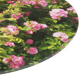 ピンクローズイン開花 カッティングボード (角)