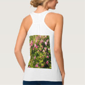 ピンクローズイン開花 タンクトップ (裏面)