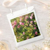 ピンクローズイン開花 フェイバーバッグ (クリップ留めされた状態)