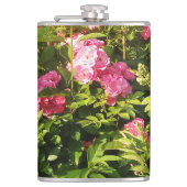 ピンクローズイン開花 フラスク (正面)