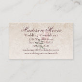 ピンクローズイン開花 名刺 (裏面)