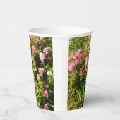 ピンクローズイン開花 紙コップ (右)